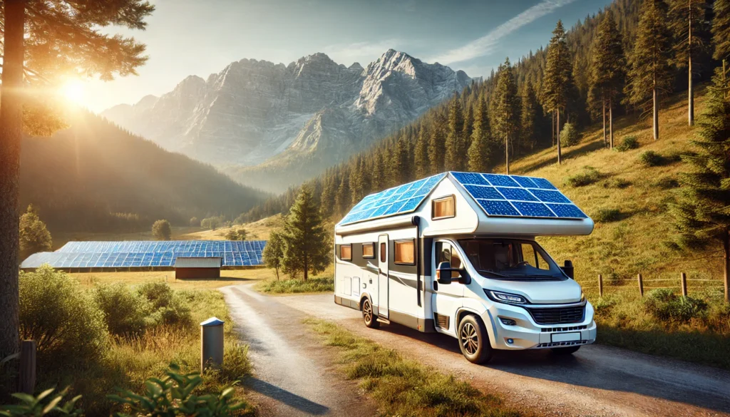 Motorhome with Solar Panels