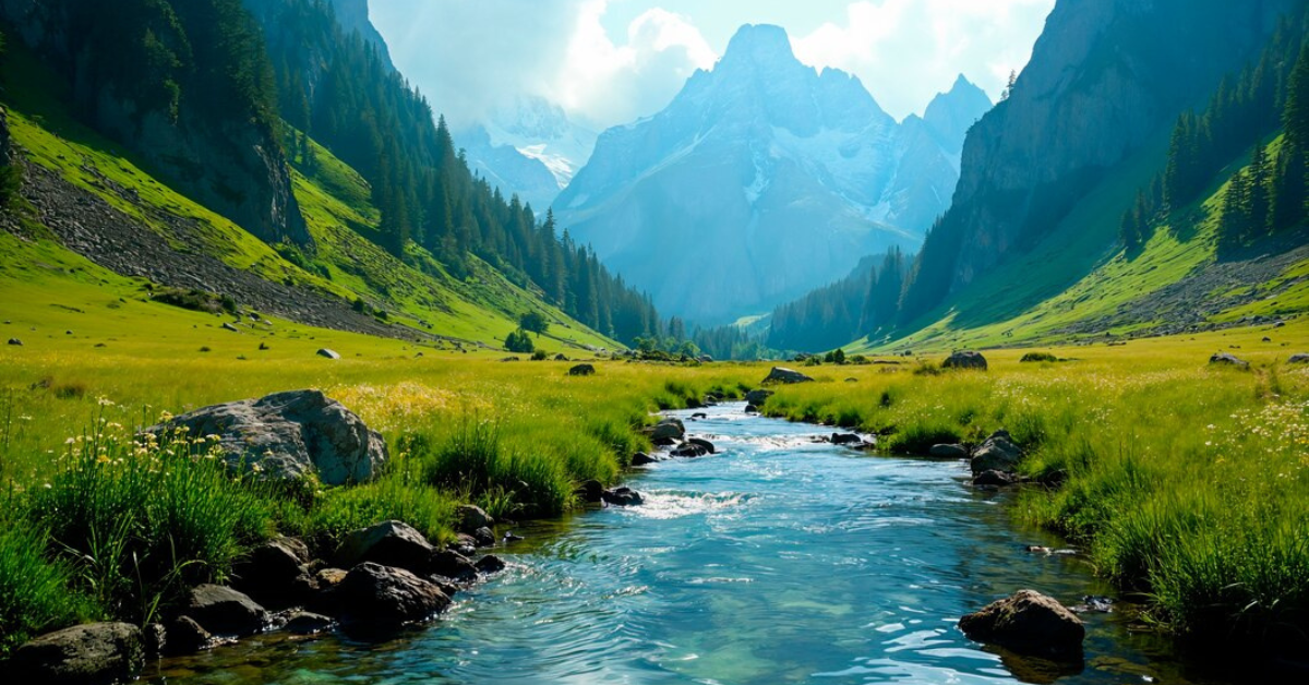 Person meditating outdoors surrounded by nature, representing the concept of Wildfulness from Getwildfulness.com