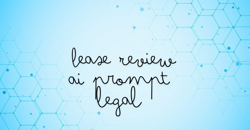 AI technology analyzing lease agreements for legal review