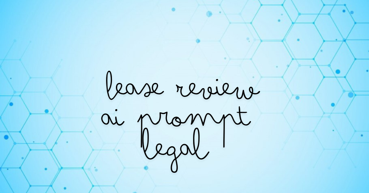 AI technology analyzing lease agreements for legal review